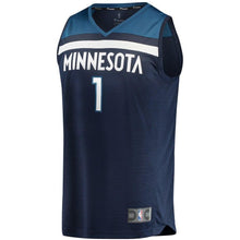 Load image into Gallery viewer, 1-Tyus Jones Minnesota Timberwolves  Jersey Green - Icon Edition – Navy