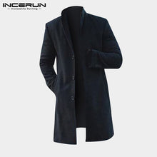 Load image into Gallery viewer, INCERUN 2019 Winter Men Coat Long Sleeve