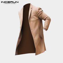 Load image into Gallery viewer, INCERUN 2019 Winter Men Coat Long Sleeve