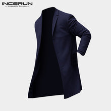 Load image into Gallery viewer, INCERUN 2019 Winter Men Coat Long Sleeve