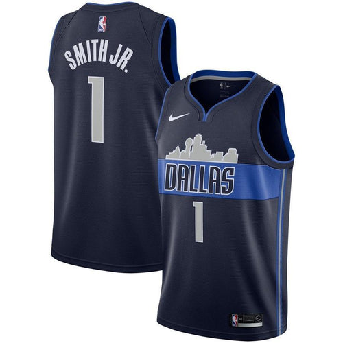1-Dennis Smith Jr Dallas Mavericks  Swingman Jersey - Statement Edition – Navy