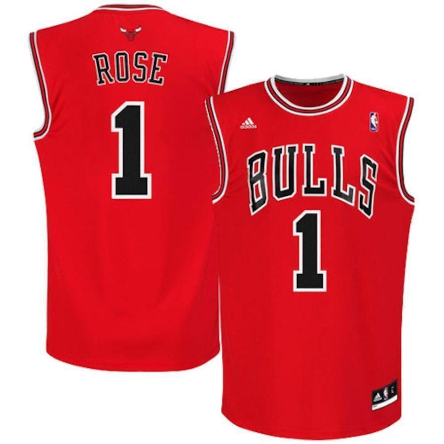 1-Derrick Rose Chicago Bulls Jersey - Red