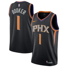 Load image into Gallery viewer, 1-Devin Booker Phoenix Suns Swingman Jersey - Statement Edition – Black