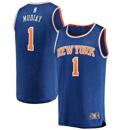 1-Emmanuel Mudiay New York Knicks  Jersey - Icon Edition - Blue