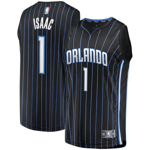1-Jonathan Isaac Orlando Magic Jersey - Statement Edition - Black