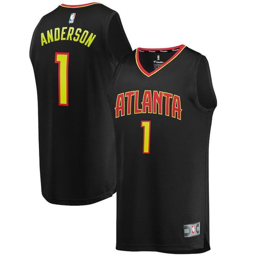 1-Justin Anderson Atlanta Hawks Jersey Black - Icon Edition