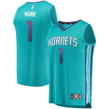 Load image into Gallery viewer, 1-Malik Monk Charlotte Hornets Jersey Teal - Icon Edition