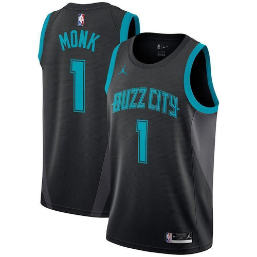 1-Malik Monk Charlotte Hornets  Swingman Jersey – City Edition – Black