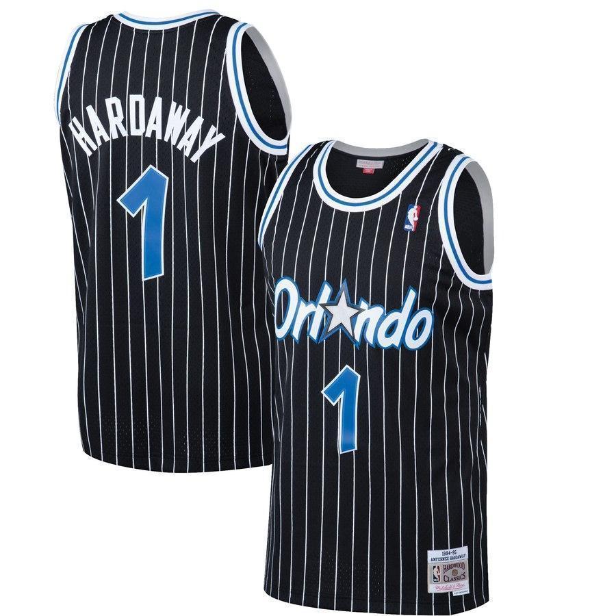 1-Penny Hardaway Orlando Magic  1994-95 Hardwood Classics Swingman Jersey - Black