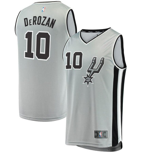 10-DeMar DeRozan San Antonio Spurs  Jersey - Statement Edition – Gray