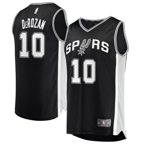10-DeMar DeRozan San Antonio Spurs Jersey Black - Icon Edition