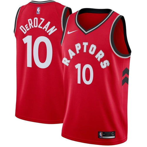 10-DeMar DeRozan Toronto Raptors Swingman Jersey Red - Icon Edition