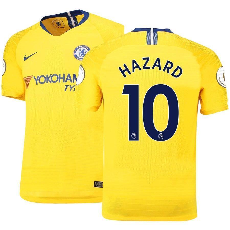 10-Eden Hazard Chelsea 2018-19 Away Vapor Match Player Jersey – Yellow