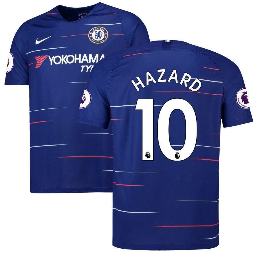 10-Eden Hazard Chelsea 2018-19 Home Replica Player Jersey – Blue