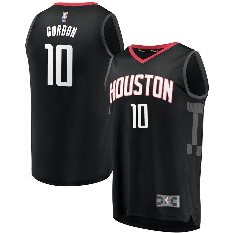 10-Eric Gordon Houston Rockets  Jersey Black - Statement Edition