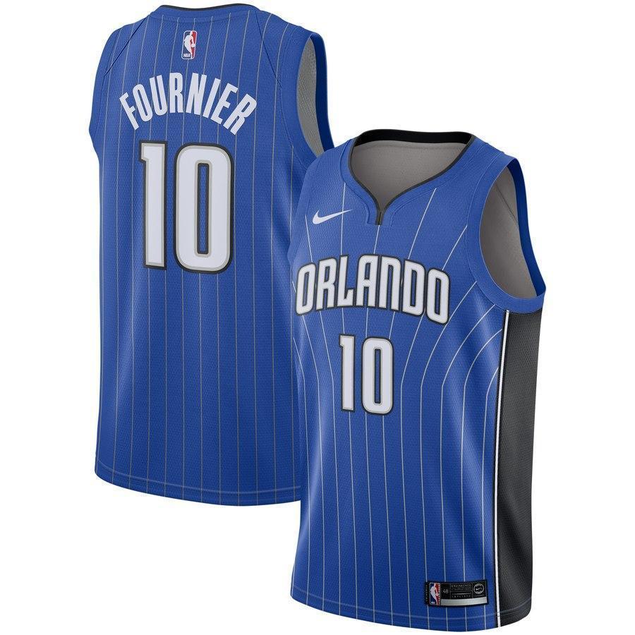 10-Evan Fournier Orlando Magic  Swingman Jersey - Icon Edition – Blue
