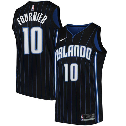 10-Evan Fournier Orlando Magic Swingman Jersey - Statement Edition – Black
