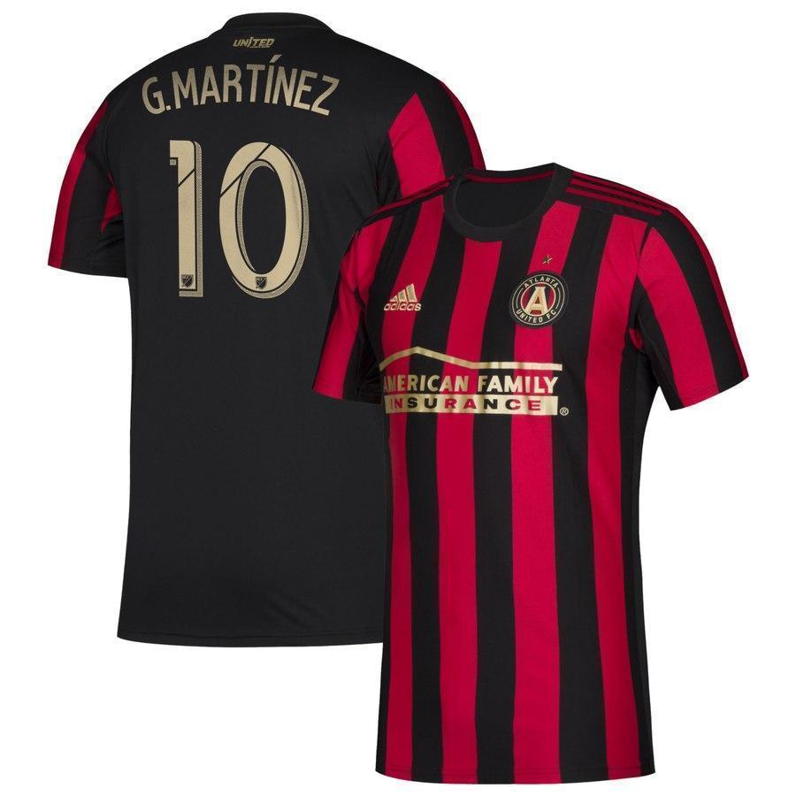 10-Gonzalo ''Pity'' Martínez Atlanta United FC 219 Star and Stripes Replica Player Jersey – Red