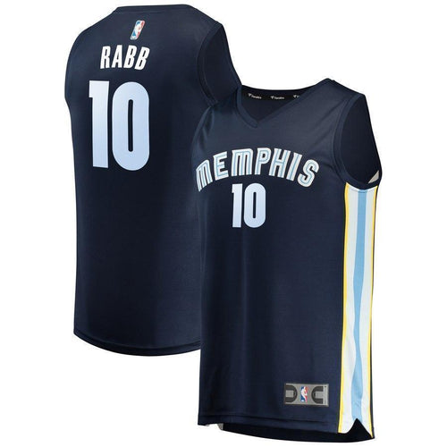 10-Ivan Rabb Memphis Grizzlies  Jersey - Icon Edition – Navy