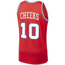 Load image into Gallery viewer, 10-Maurice Cheeks Philadelphia 76ers  1982-83 Hardwood Classics Swingman Jersey – Red