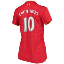 Load image into Gallery viewer, 10-Philippe Coutinho Liverpool New Balance Women&#39;s 2016-17 Home Jersey - Red