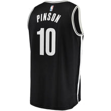 Load image into Gallery viewer, 10-Theo Pinson Brooklyn Nets Fanatics  Jersey - Icon Edition - Black