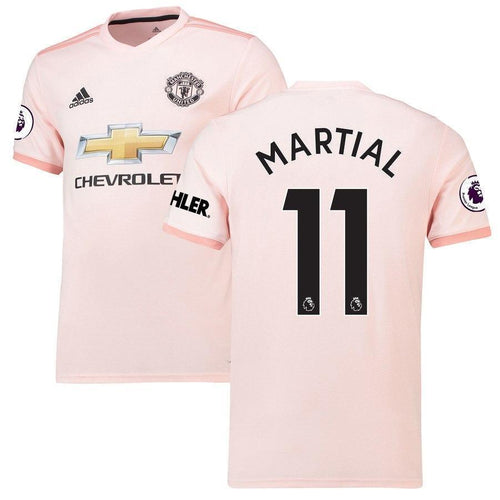 11-Anthony Martial Manchester United 2018-19 Away Player Jersey – Coral