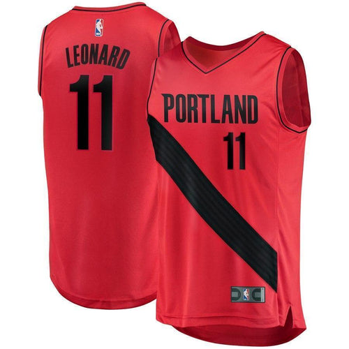 11-Meyers Leonard Portland Trail Blazers  Jersey - Statement Edition - Red
