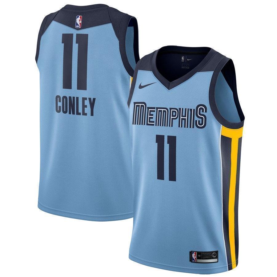 11-Mike Conley Memphis Grizzlies Swingman Jersey - Statement Edition – Light Blue