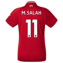 Load image into Gallery viewer, 11-Mohamed Salah Liverpool New Balance Youth 2018-19 Home Player Jersey – Red