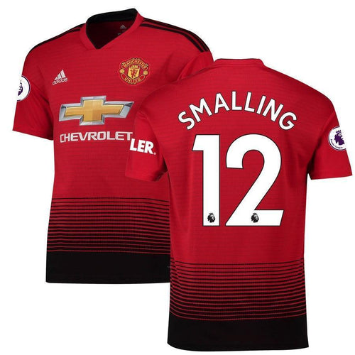 12-Chris Smalling Manchester United 2018-19 Home Player Jersey – Red