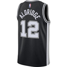 Load image into Gallery viewer, 12-LaMarcus Aldridge San Antonio Spurs Swingman Jersey Black - Icon Edition