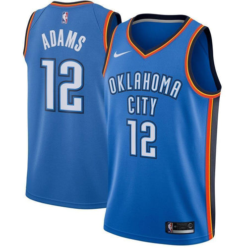 12-Steven Adams Oklahoma City Thunder Swingman Jersey Blue - Icon Edition