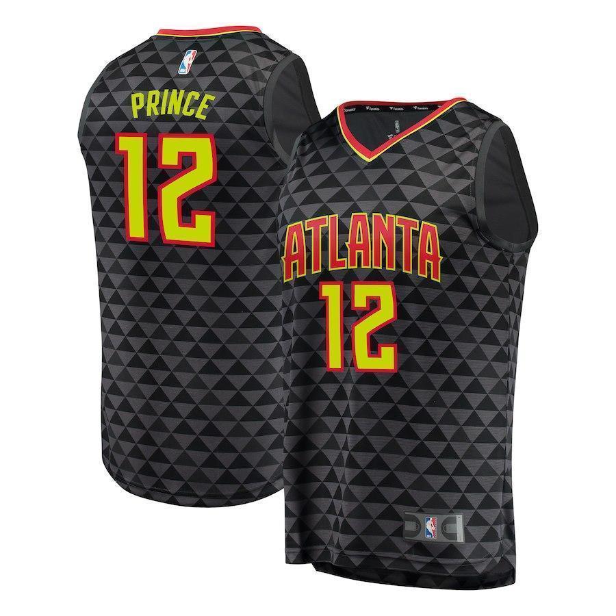 12-Taurean Prince Atlanta Hawks  Player Jersey - Icon Edition – Black