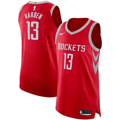 13-James Harden Houston Rockets Authentic Player Jersey Red - Icon Edition