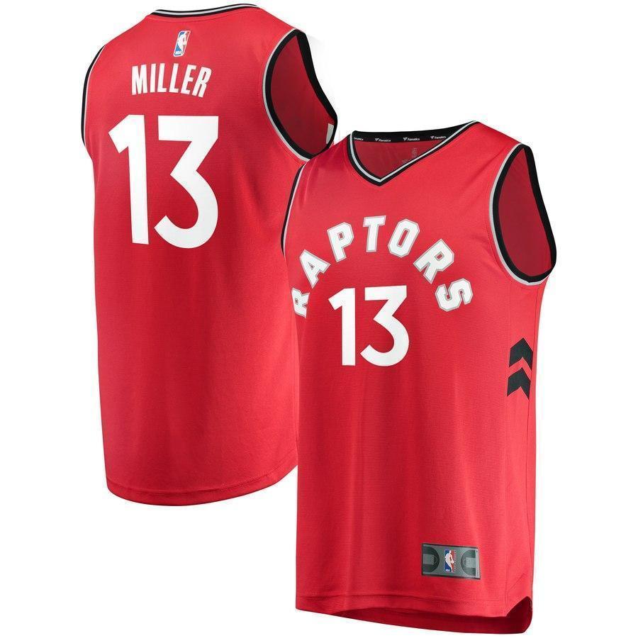 13-Malcolm Miller Toronto Raptors  Jersey Red - Icon Edition
