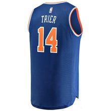 Load image into Gallery viewer, 14-Allonzo Trier New York Knicks Jersey - Icon Edition - Blue
