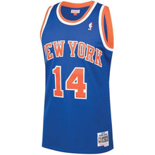 Load image into Gallery viewer, 14-Anthony Mason New York Knicks 1991-92 Hardwood Classics Swingman Jersey – Blue