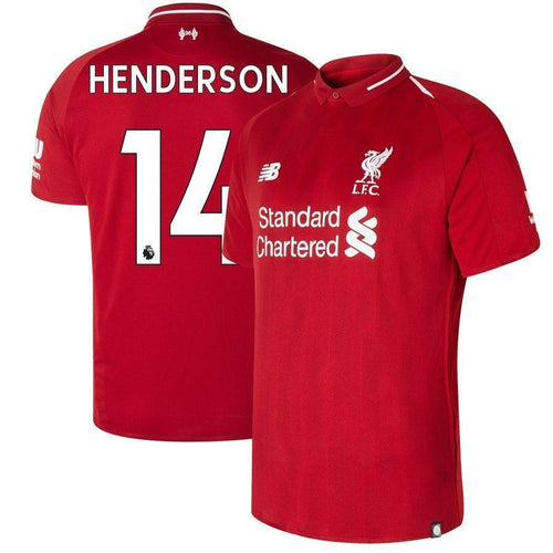 14-Jordan Henderson Liverpool New Balance 2018-19 Home Player Jersey – Red