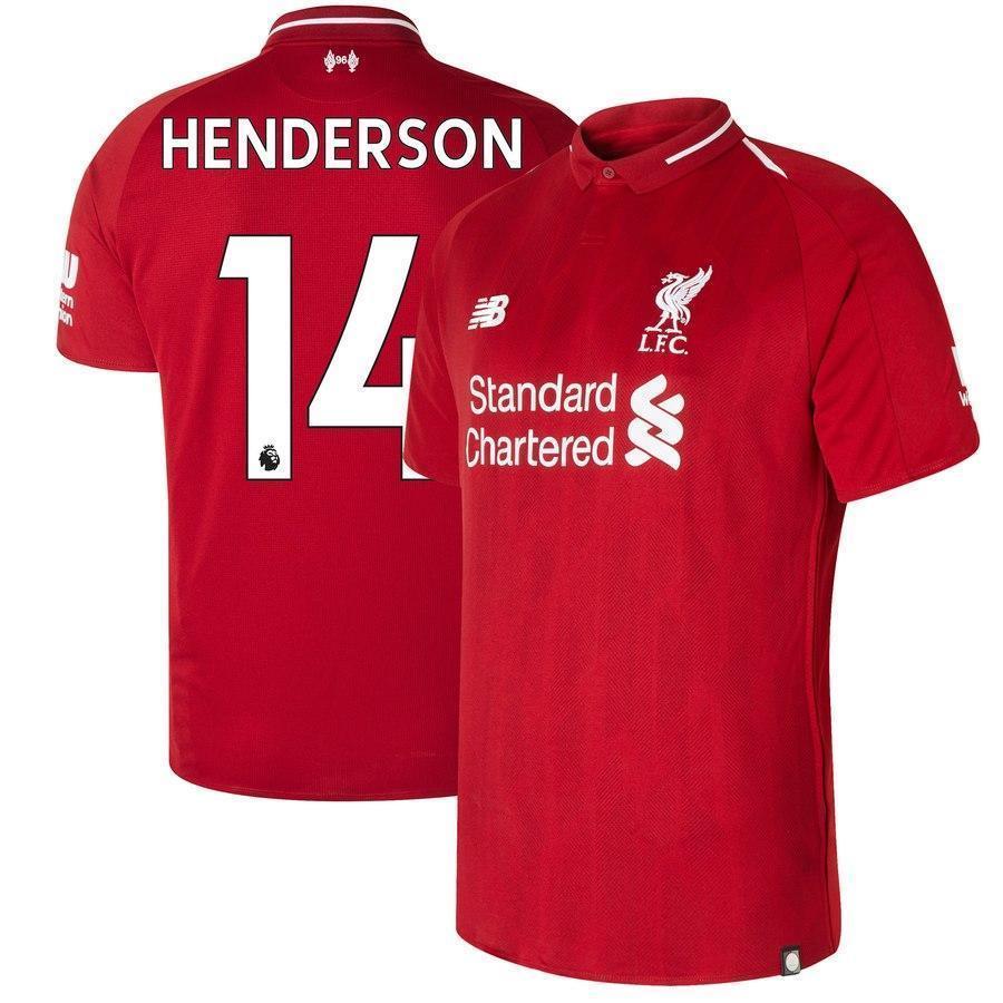 14-Jordan Henderson Liverpool New Balance 2018-19 Home Player Jersey – Red