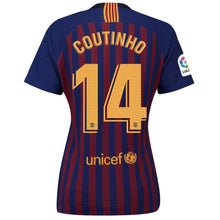 Load image into Gallery viewer, 14-Philippe Coutinho Barcelona Women&#39;s 2018-19 Home Stadium Player Jersey – Blue