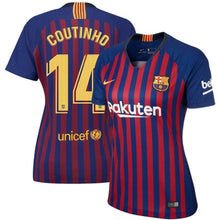 Load image into Gallery viewer, 14-Philippe Coutinho Barcelona Women&#39;s 2018-19 Home Stadium Player Jersey – Blue