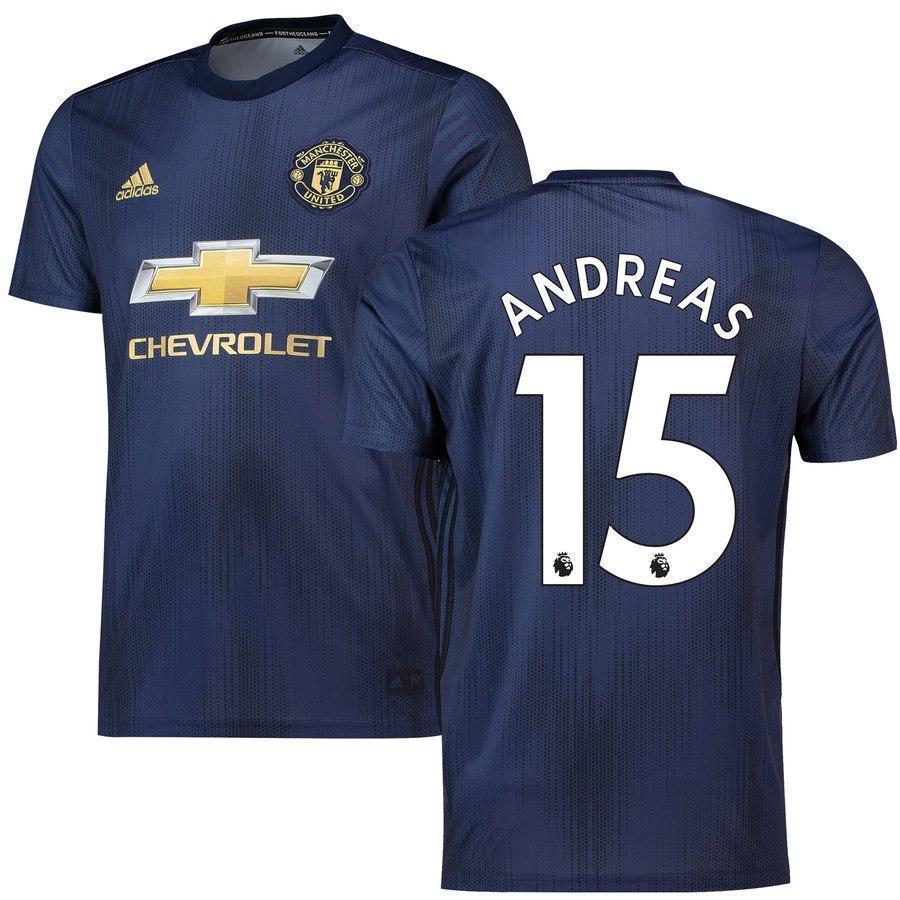 15-Andreas Pereira Manchester United 18-19 Third Jersey – Navy