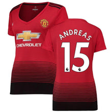 Load image into Gallery viewer, 15-Andreas Pereira Manchester United Women&#39;s 18-19 Home Jersey – Red