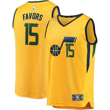 Load image into Gallery viewer, 15-Derrick Favors Utah Jazz  Player Jersey Gold - Statement Edition