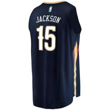 Load image into Gallery viewer, 15-Frank Jackson New Orleans Pelicans  Jersey - Icon Edition – Navy