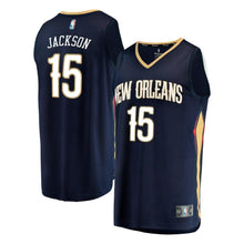 Load image into Gallery viewer, 15-Frank Jackson New Orleans Pelicans  Jersey - Icon Edition – Navy