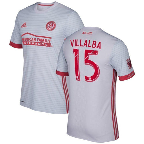 15-Hector Villalba Atlanta United FC 2017 Secondary Jersey - Inaugural Gray-Red