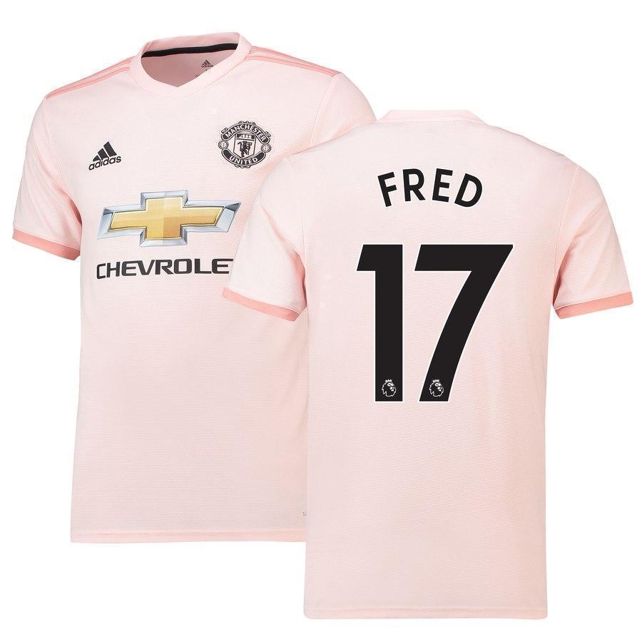 17-Fred Manchester United 18-19 Away Jersey – Coral