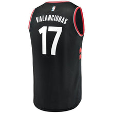 Load image into Gallery viewer, 17-Jonas Valanciunas Toronto Raptors  Player Jersey Black - Statement Edition